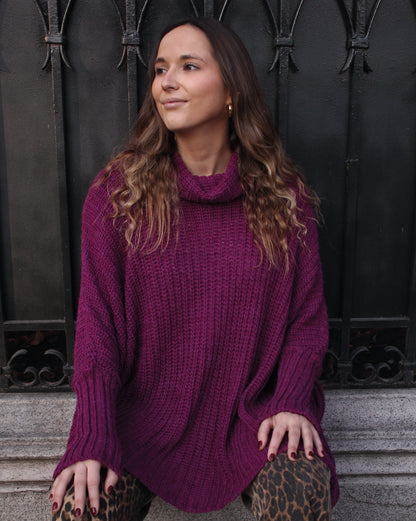 Poncho Mili Morado